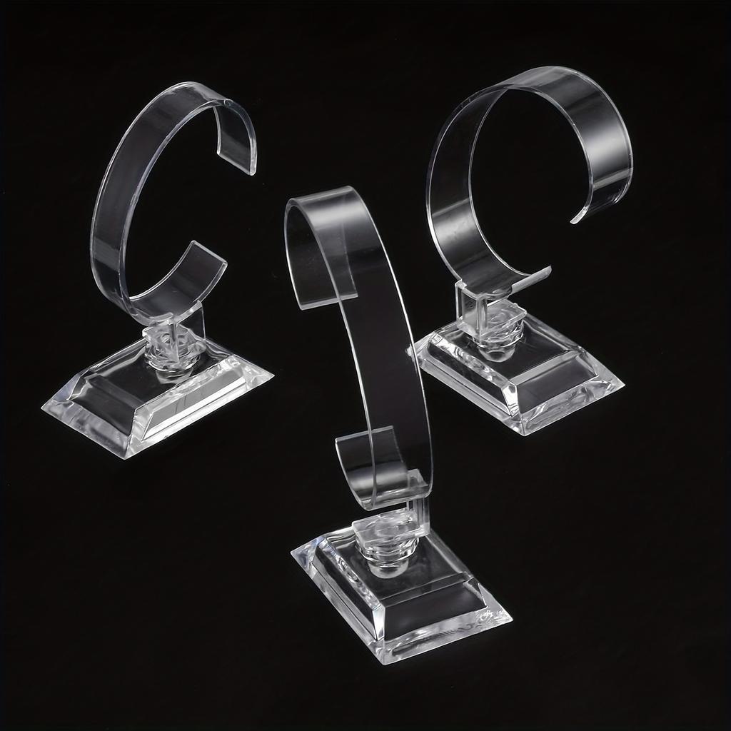 3pcs Transparent Watch Display Stand Circle Transparent Holder Counter Stand,Watch Bracelet Display Props,Ideal Choice for Gifts