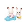 Toytron Sylvanian Families Chocolate Rabbit Twins Figure Set (5420)
