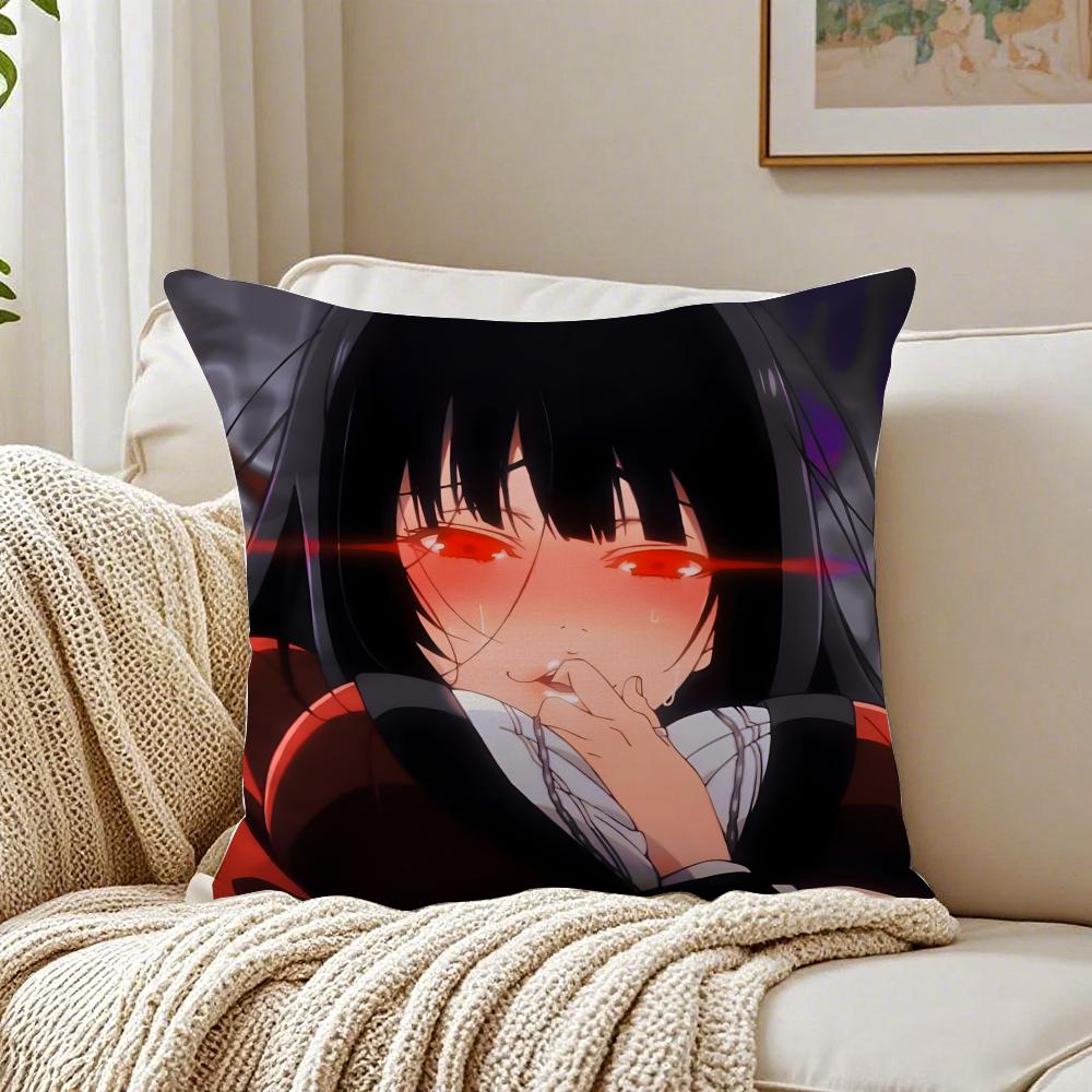 Japanese anime hot KKakegurui YYumeko Jabami Cushion Cover Pillowcase Antidustmite living Room Sofa Decor Cushion Room