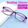 Full Frame Reading Glasses Women Ultra-light Comfort Computer Glasses Anti-blue Light Prescriptions Glasses Men +100 To +400
