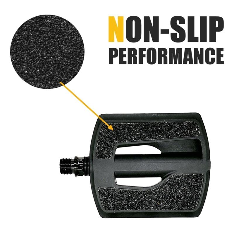 Reflective Sheet Safety Cycling Pedals Nonslip Road Bicycles Pedals with Sandpaper Surfaces Mountain Bicycles Pedals