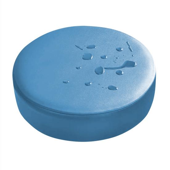 Soft Round Stool Cover High Resilience Non-Slip Design Easy to Clean Faux Leather Universal Fit Chair Cover