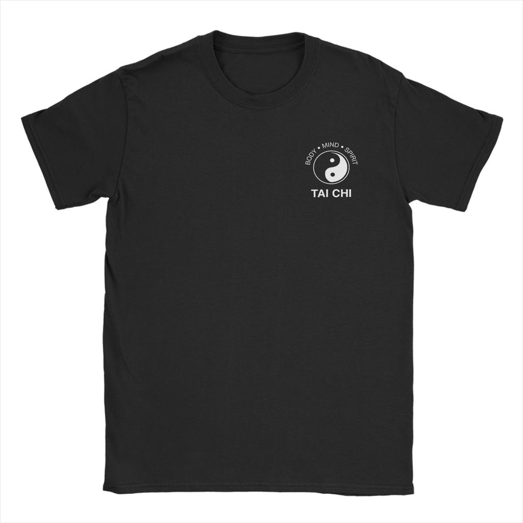 Ying Yang Energy Meditation Watercolor Tai Chi TShirt Summer   Cotton TShirts For Unisex Popular Casual Tshirt Short Sleeve