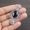 Natural African Amethyst Gemstone 925 Sterling Silver Jewelry  Pendant 2.16" AJP-2123
