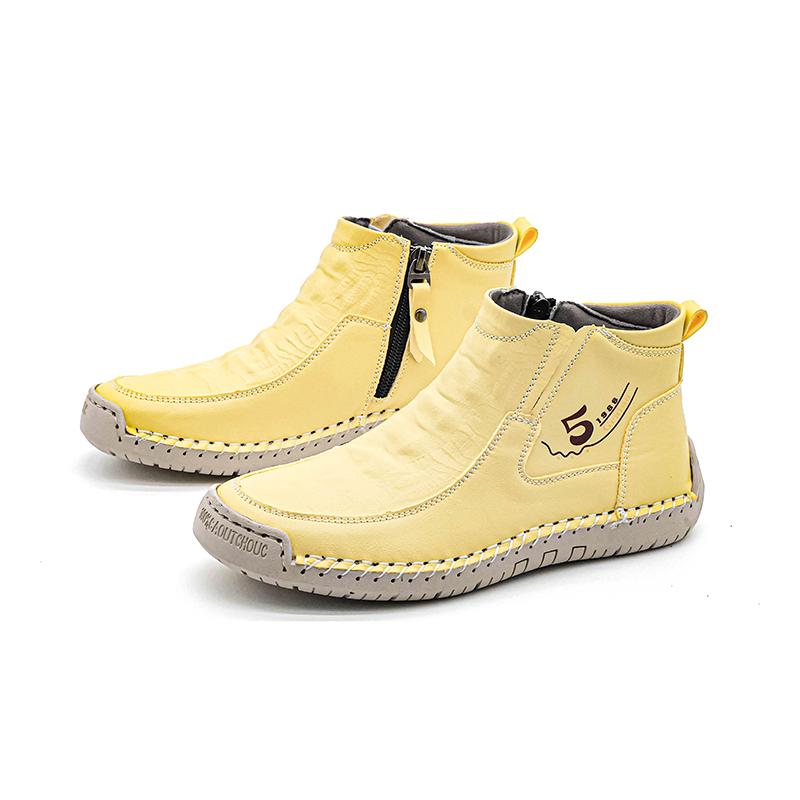 

Women Hiking Shoes High Top Beige Green Blue Yellow Ankle Boots Casual Shoes Plus Size EU: 37 жёлтый