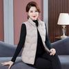 Gilet in cotone imbottito da donna, autunno inverno, corto, ampio, casual, alla moda, taglie forti, senza maniche.