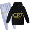 Spring Autumn Tracksuit Football CR7 Print Kid's Clothes Hoodie+Pants Suit 2pcs Set Boy Girl 3-12 Years Children Holiday Gifts