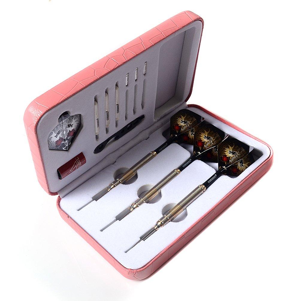 CUESOUL Dragon Deluxe Brass Steel Tip Darts Set, 21g F2302-L