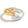 Fashion INS Metal Texture Water Drop Hug Bracelet for Women Exaggerated Design Spring Open Bracelet