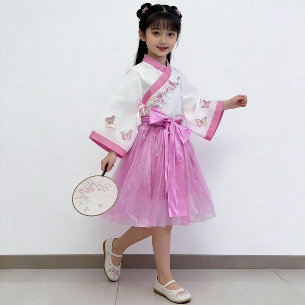 Eco-Friendly Chinese Style Children's Hanfu Costume for Fashion Shows