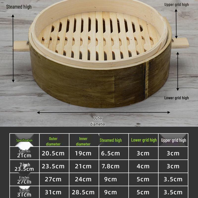 Traditional Bamboo Steamer Basket