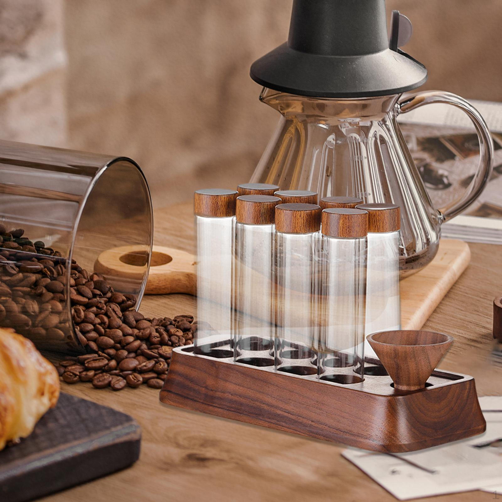 

Трубки для хранения кофейных зерен со стойкой для демонстрации контейнеров для зерен 8 Hole