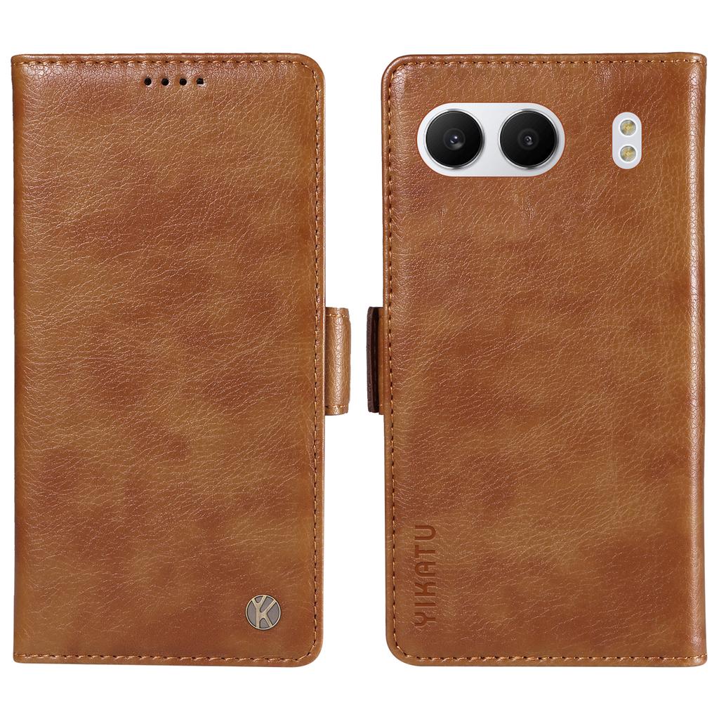 YIKATU YK-007 For OnePlus Nord 4 Case Side Buckle PU Leather Phone Cover Litchi Texture