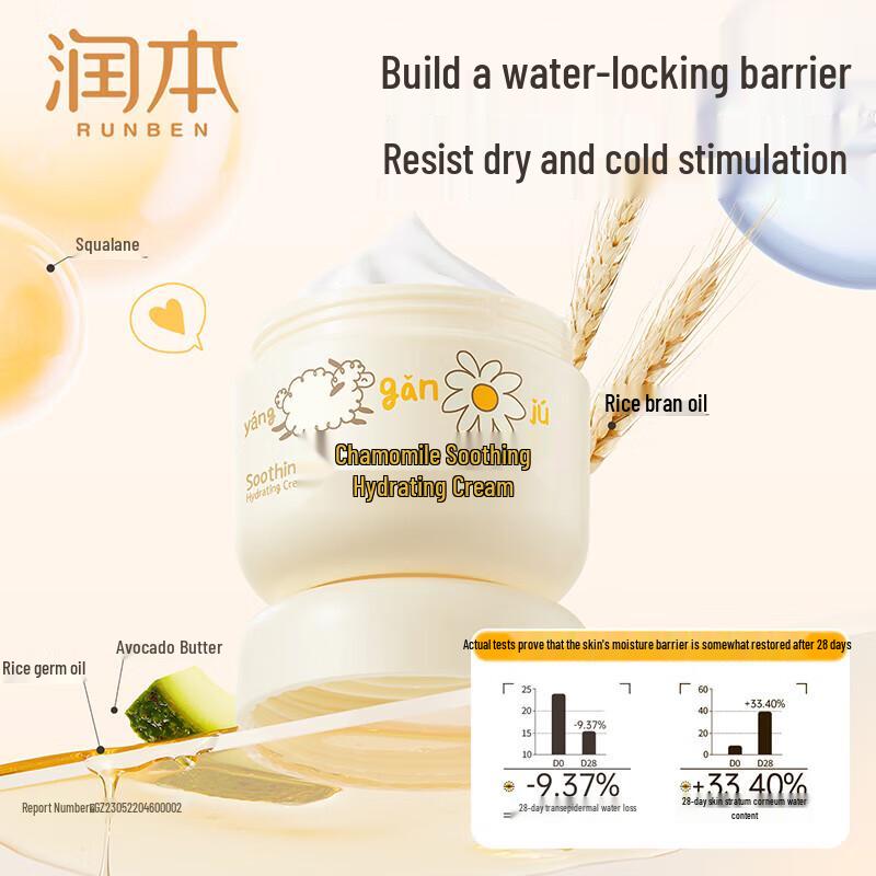 RUNBEN Chamomile Soothing & Hydrating Cream