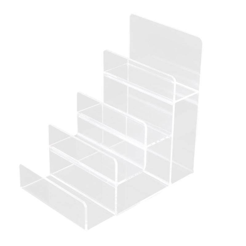Tiered Acrylic  Shelf Visible Storage Solution For Accessories Home Shop Use Handbag Purse Display Shelf Rack