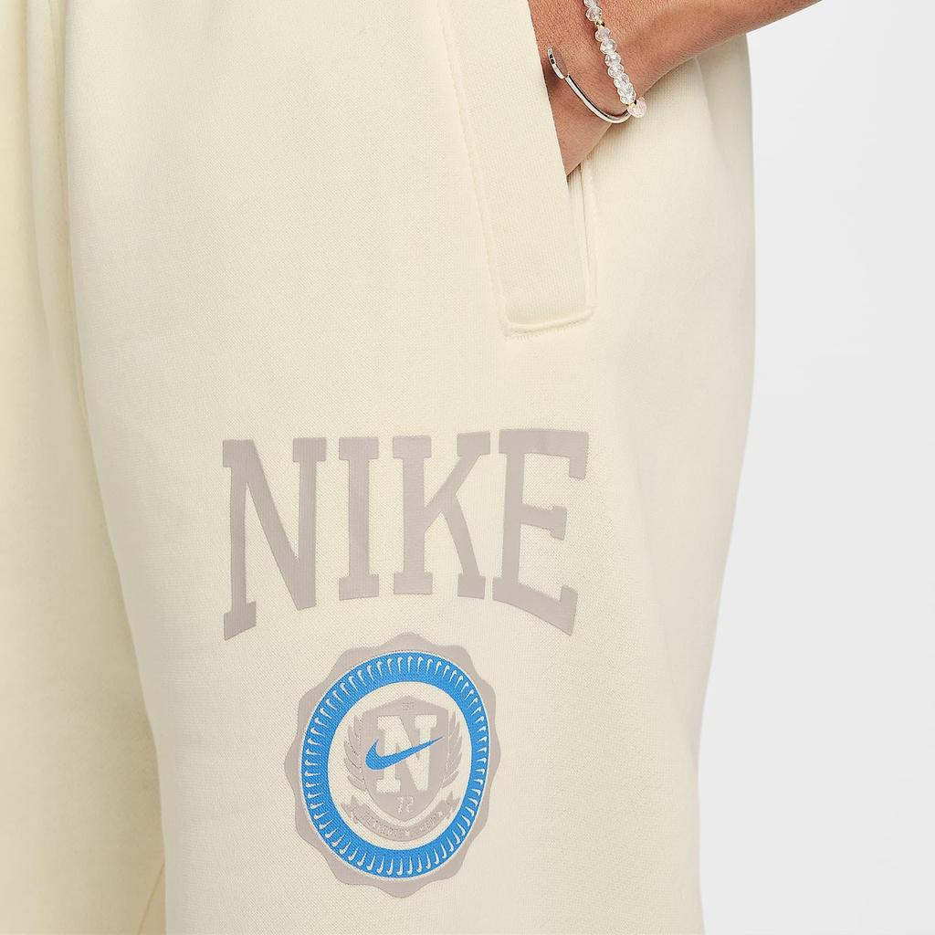 Nike Ungdom Strikk Joggebukser Sportsklær Club Fleece Myk Komfortabel Varm Løs Plysj Barnebukser Kokosmelk Universitetsgrå HJ3374-113