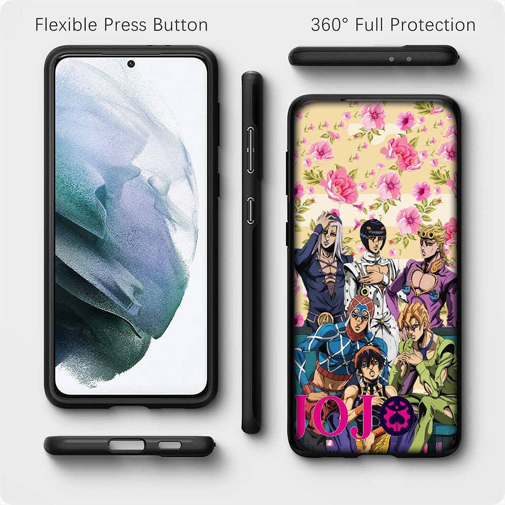 for iPhone 16 15 X XR Samsung Galaxy S24 S23 Plus Xiaomi Redmi Note 13 12 11 Pro Max 9 10 14 OPPO Huawei Cover Wallpaper JoJo's Bizarre Adventure Case