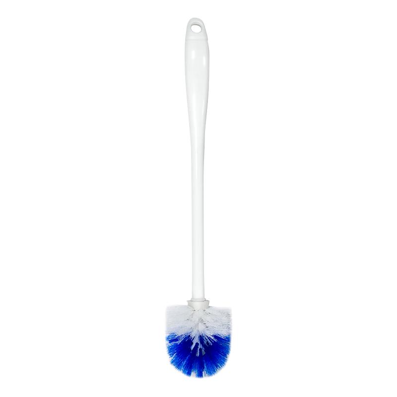 Soft Bristle Toilet Brush Plastic Bathroom Cleaning Brush with Extended Handle Multi-purpose Cleaning Brush Large Brush Wall-mounted Toilet Brush 1pc