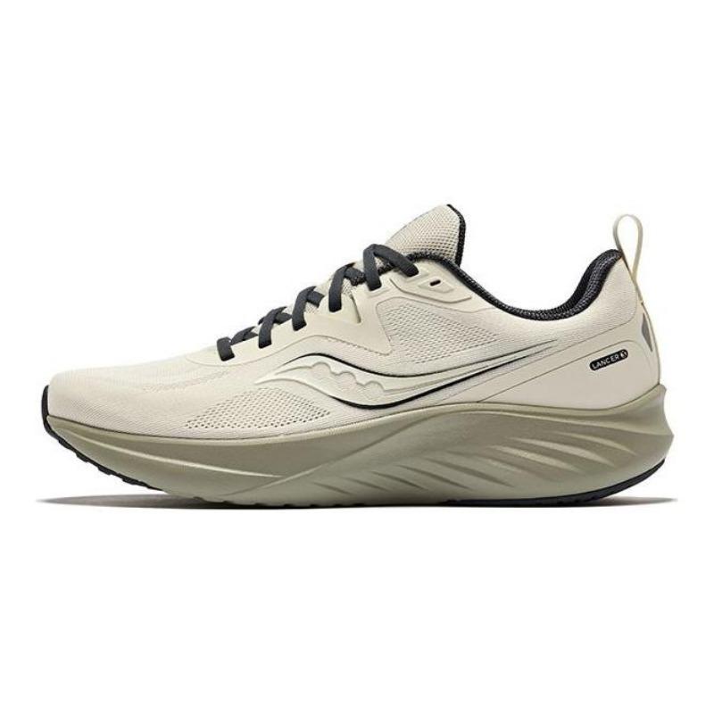 Saucony LANCER 3 men low-top running shoes beige black cushioned breathable S28226-5 45