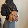 Schoolbag Fashion Vintage Frosted Backpack Women's 1011 New Commuter Versatile Backpack Large Capacity Polka Dot Small School Bag