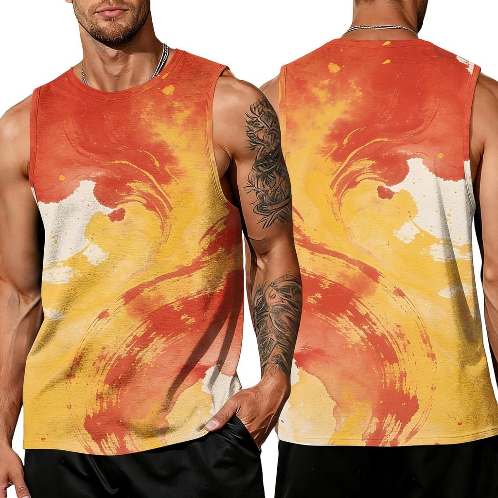 Herren Casual Ärmelloses Tanktop Athletisch Atmungsaktiv Sportbekleidung Sommer Muskel Passform Weste Leichtes Bequemes Material