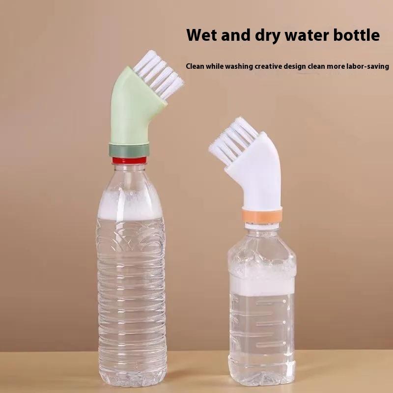 Household Multifunctional Cleaning Brush Can Be Connected To Mineral Water Bottles  Wet and Dry Cleaning Brush  Dead Corner Gap Brush Head