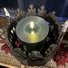 Gotische Decoratieve Kandelaar 3D Geprint Vintage Middeleeuwse Zuilkaarsenstandaard voor Tafel Haard Decoratie
