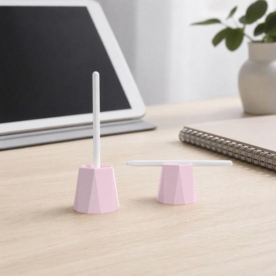 Polygonaler Stifthalter, 3D-gedruckter geometrischer Schreibtisch-Organizer für Stylus & dünne Stifte, Büro-Heim-Schreibtisch-Dekoration