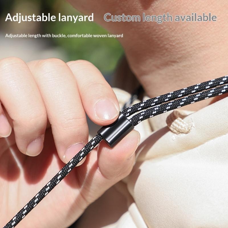 Magnetic Neck Strap Hold Mount Bracket Adapter With Lanyard Flexible Angle Adjustment for 360 Camera Accessories