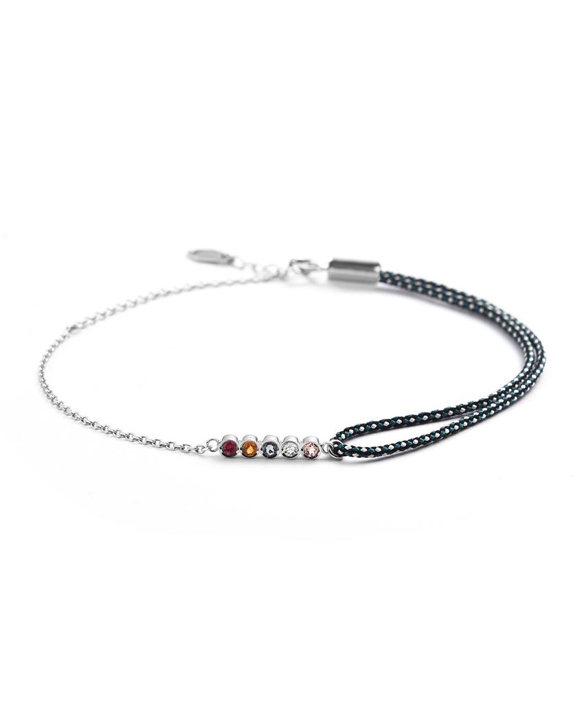 Saai Sunshine Tourmaline String Bracelet (White Gold)