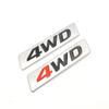 New 3D Car Styling Metal 4WD Sticker Car Side Fender Rear Trunk Emblem Badge Sticker Decals for  IX25 IX35 Tucson
