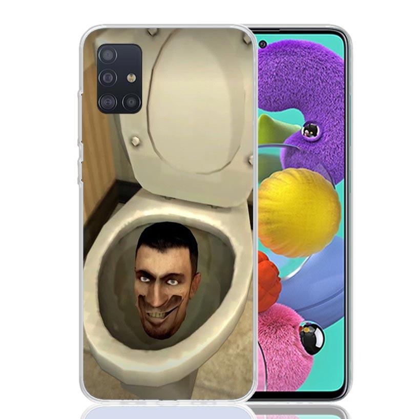 S-Skibidi Toilet Mobile Cell Phone Case For Samsung Galaxy A52 A32 A22 A12 A02S A50S A30S A51 A31 AA71 Note 20 Ultra 10 S10 Plus