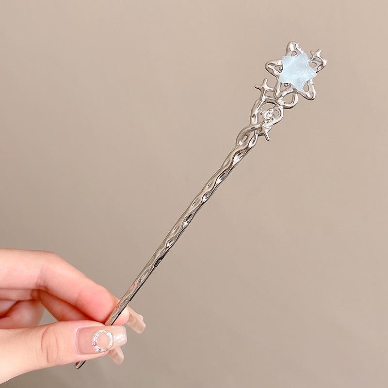 Ancient Chinese-Style Hanfu Hair Accessories: Elegant Updo Hairpins with Tassels for Women