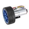 DC 12V Encoder Gear Motor 65mm Wheel Wheel Kit Motor Universal Geared Motor Kit  Robot Model