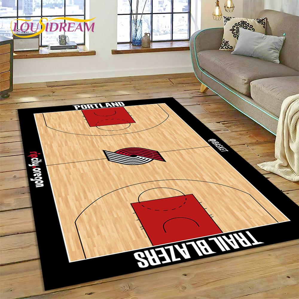 3D America Basketball Court Team Customized Rug Carpet for Living Room Bedroom Decor,Non-slip Decoration for Sofa Doormat Gift