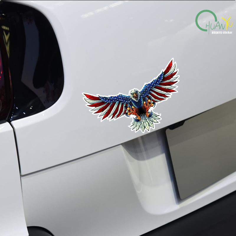 American Flag Bald Eagle Car Sticker Automobiles Motorcycles Accessories PVC Decals