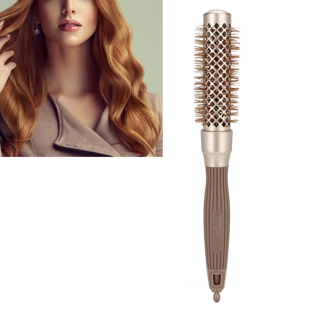 Portable Rolling Comb Cylinder Comb Professional Hairstyling Tool Accessory for Home Beauty Salon (1#)Curl Hair Comb