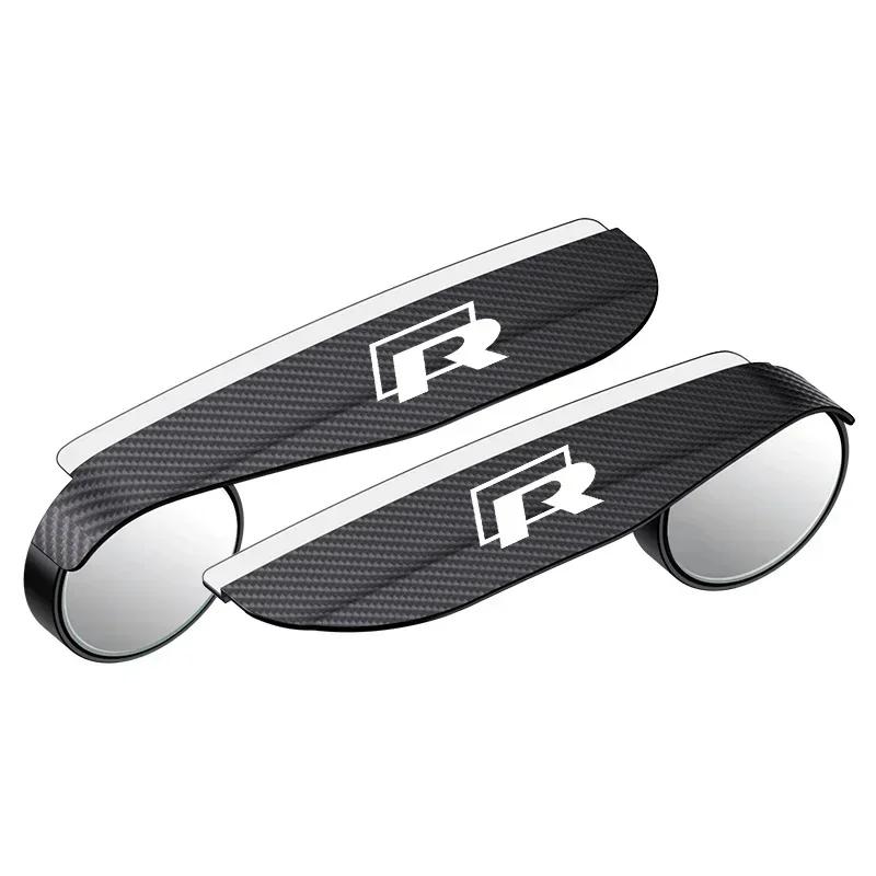 

VW GTI GOLF 2026 Hot For VW VOLKSWAGEN 2PCS Car rearview mirror rain eyebrow small round mirror For Volkswagen Tiguan Bora POLO