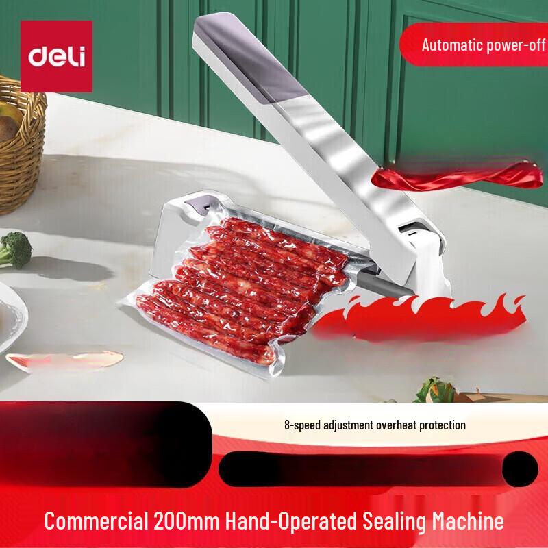 Deli 16499 Manual Impulse Sealer CN plug (adapter included)