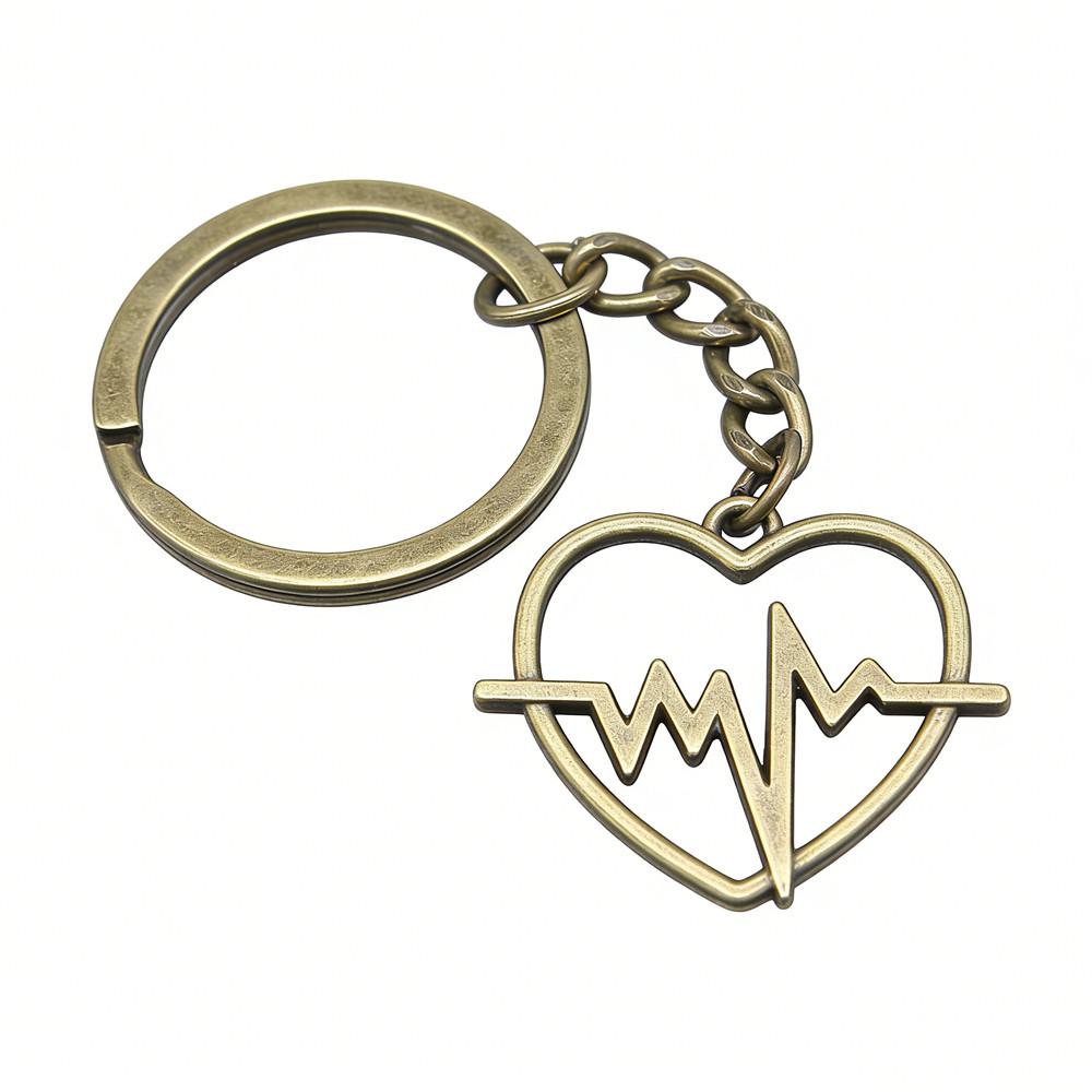 Souvenir Gift Couple Keychain Kiss Charm Lover Key Ring 28mm Ring