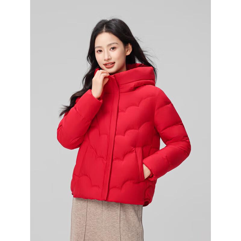 SNOWFLYING Short Collarless Down Jacket