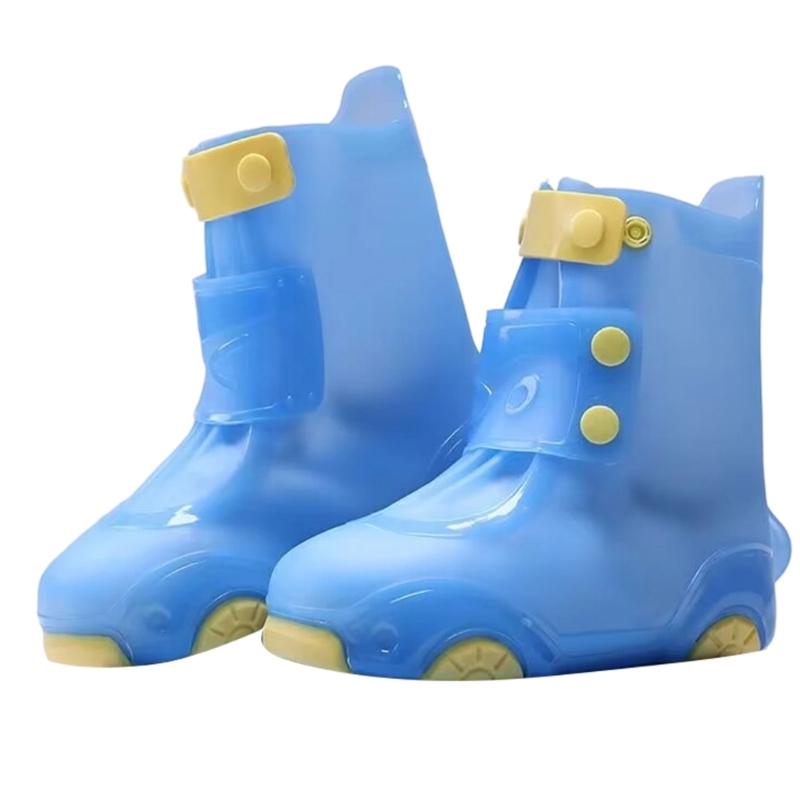 

Children Rain Shoe Cover Waterproof Rainproof PVC Galoshes Anti Slip Rain Boot Covers For Toddler Kid Outdoor Activity XXL
