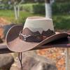 Adult Unisex Cowboy Hat for Travel Outdoor Summer Sun Hat Soft Breathable Mesh Cowgirl Hat Women Men Beach Cap Headwear