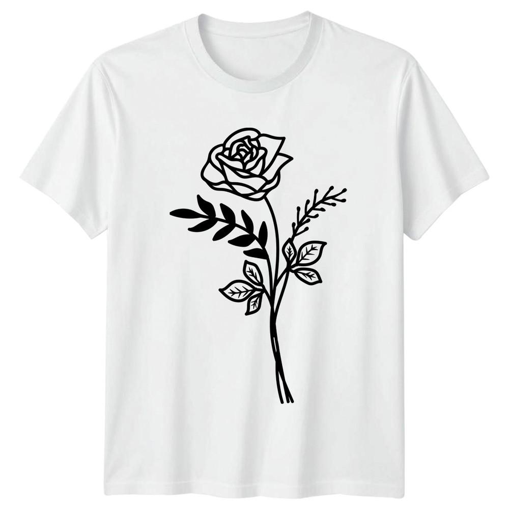 Bloom Where You Are Planted Unisexs TShirt Rose Floral Mothers Day Gift For Her S