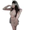 Women's Sensual White Bridal Lingerie: High-End Seductive Cosplay See-Through Soft Gauze Pajamas