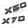 ABS Plastic 3D Letter Logo Car Body Fender Side Emblem Sticker For Proton X70 X50 Rear Trunk Badge Decals Accessories
