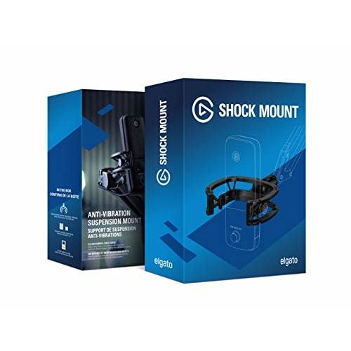 Elgato Wave:1/3" Microphone Shock Mount/Reinforced Rubber Anti-Vibration Suspension Shock Mount for Noise Reduction