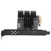 PCIE To 6 Port Serial ATA3.0 Hard Drive 6G Extension Card for ASM1166 Chipset PCI E3.0 GEN3 4X Interface