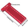 Woodworking Scribe Metric 100MM Precision T-Ruler Aluminum Alloy Pocket Ruler Marking Gauge Carpentry Cross Calibration Ruler