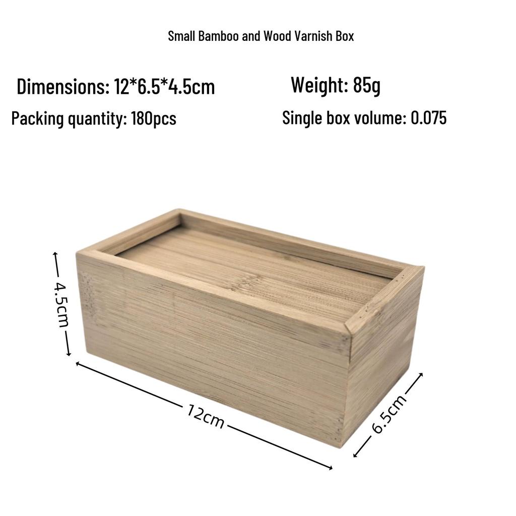 Schiebedeckelbox aus Bambus für Kosmetika, Schmuck oder Teeaufbewahrung